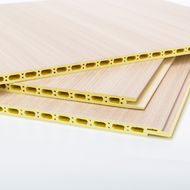 YXWPC609 Ketebalan 9mm Ketebalan 60cm Ketebalan Pemasangan Pantas WPC Panel Dinding Bersepadu Panel Bambu Kayu Serat Dinding