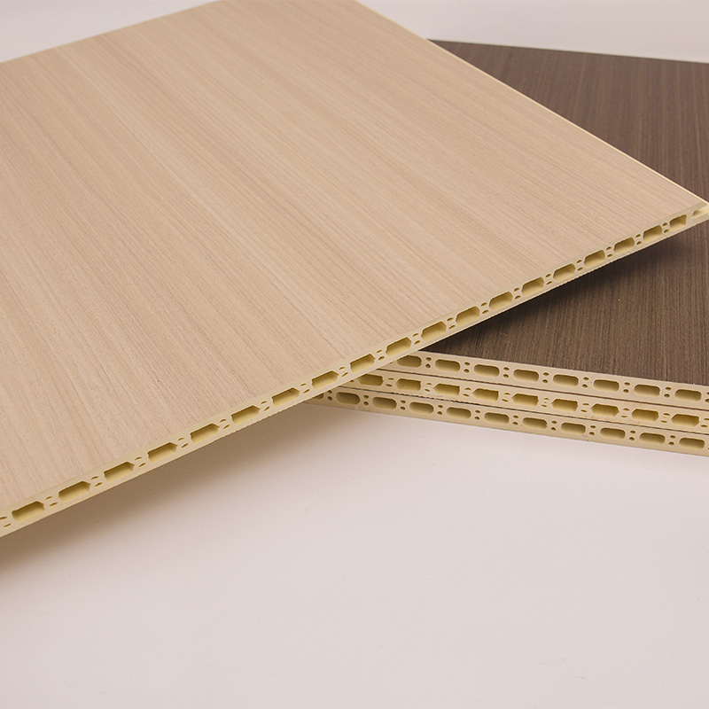 YXWPC609 Ketebalan 9mm Ketebalan 60cm Ketebalan Pemasangan Pantas WPC Panel Dinding Bersepadu Panel Bambu Kayu Serat Dinding