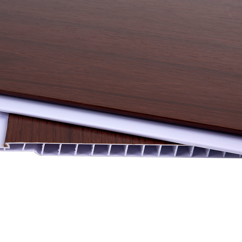 Walnut Wood Grain Acoustic PVC Panel Wall YXPVC2575